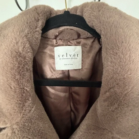 Velvet by Graham & Spencer • Brown Faux Fur Teddy Jacket - Women’s Size Large - Picture 5 of 16